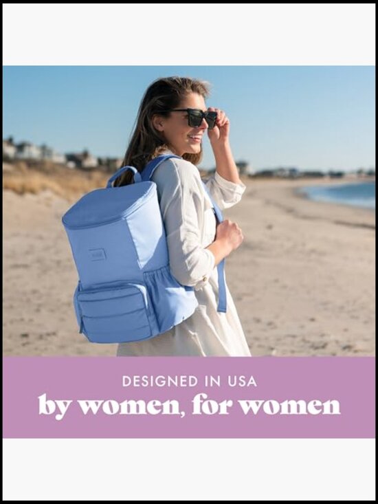 Insulated Backpack Cooler Leak-Resistant 24 Can Beach Travel Bag with Padded main image 4